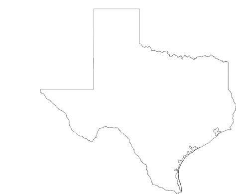 Printable Texas Outline Printable World Holiday