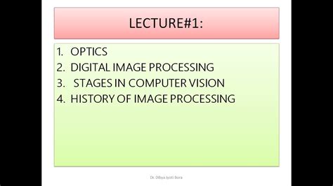 Digital Image Processingopticscomputer Visionhistory Of Image
