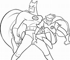 Desenho de Batman e Robin super-heróis para colorir - Tudodesenhos