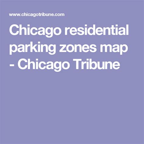 Chicago Residential Parking Zones Map Chicago Tribune Chicago Map