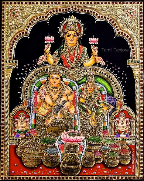 Guberalakshmi Tanjore painting | Tanjore painting, Painting, Lord shiva painting