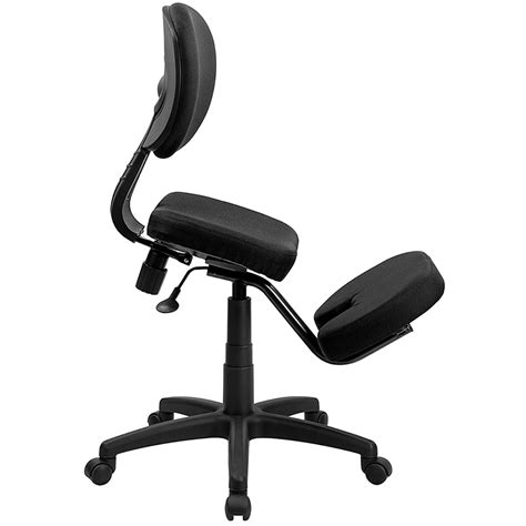 Flash Furniture Wl 1430 Gg Black Ergonomic Mobile Kneeling Office Chair