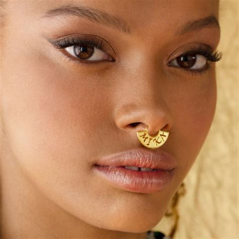 septum jewelry gold septum piercing septum ring statement etsy septum jewelry nose ring