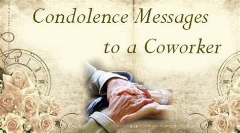 Condolence Messages To A Coworker Sympathy Message To Coworker Sample