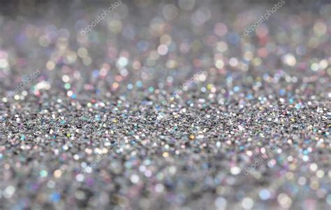 Sparkling Silver Glitter Textured Background Stock Photo By ©belchonock