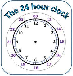 Why use a 24 hour clock? FREE This clock will help your students learn about 24 ...