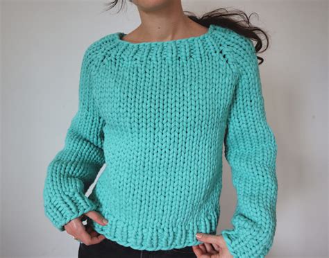 Big Bottom Up Sweater Knit Sweater Pattern The Snugglery