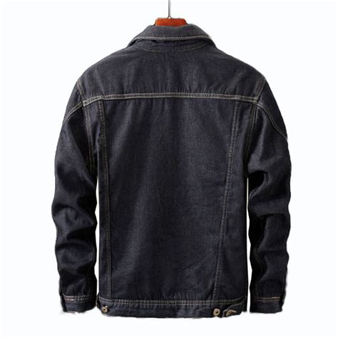 Men Denim Jacket Sherpa Fleece Lined Button Up Jean Coat Trucker Plus