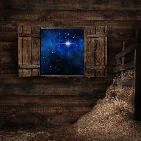 Away In A Manger Backdrop Cc Backdrops Christmas Stage Away In A