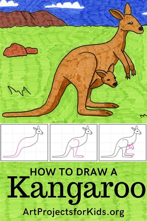 How To Draw A Kangaroo · Art Projects For Kids
