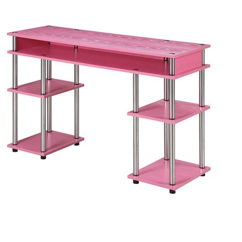 Designs2go No Tools Student Desk With Shelves Pink Breighton Home
