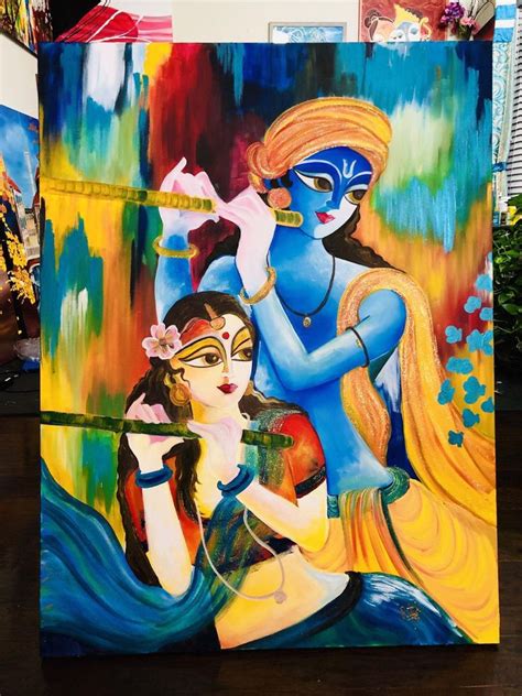 Radha Krishna Eternal Love Radha Krishna Contemporary Modern