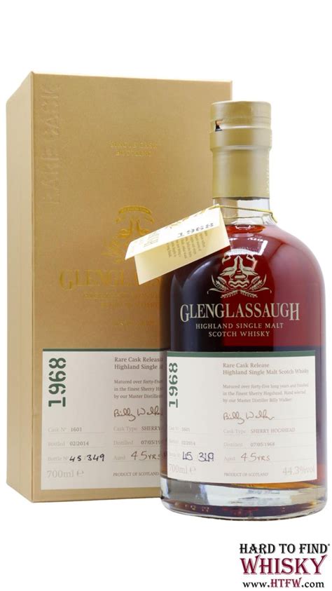 glenglassaugh rare cask release 1601 1968 45 year old whisky