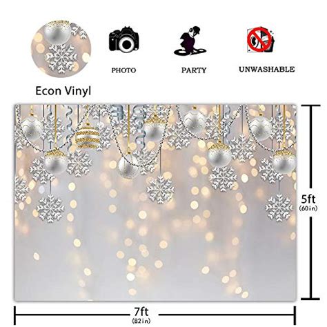 Funnytree 7x5ft Winter Wonderland Party Backdrop For Photography White