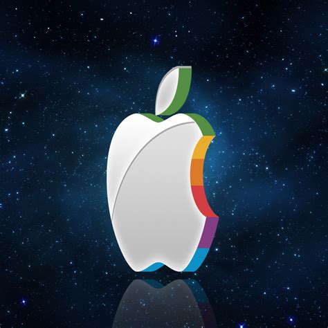 Apple In Space Ipad Wallpaper