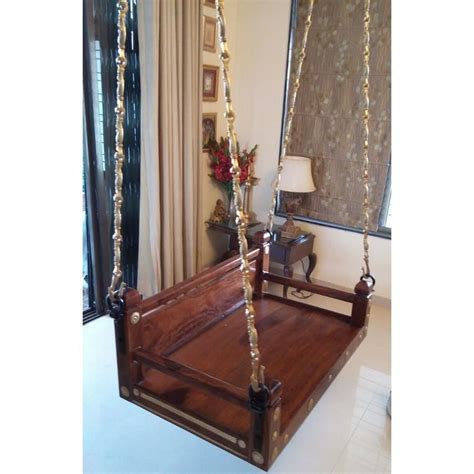 Simple Wooden Jhoola Swing For Living Room Or Balcony Balcony Patio