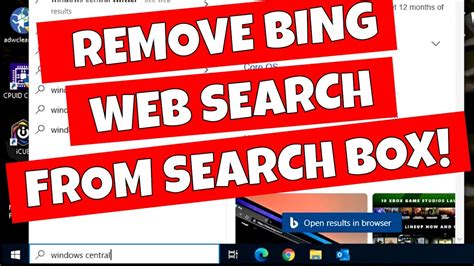 Remove Bing From Search Bar Windows Image To U