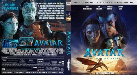 Avatar The Way Of Water 2022 1 Blu Ray And 1 Dvd Cover Etsy Canada