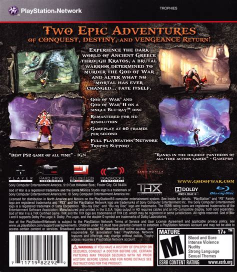 God Of War Collection 2009 Box Cover Art Mobygames