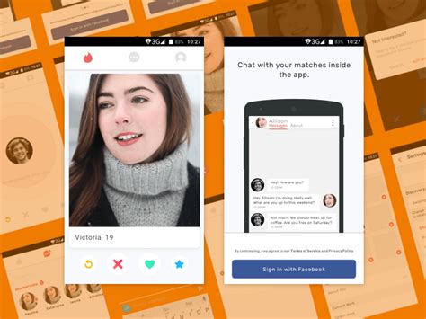 Click on the download button and get the app file. Tinder Android App UI Kit Sketch freebie - Download free ...