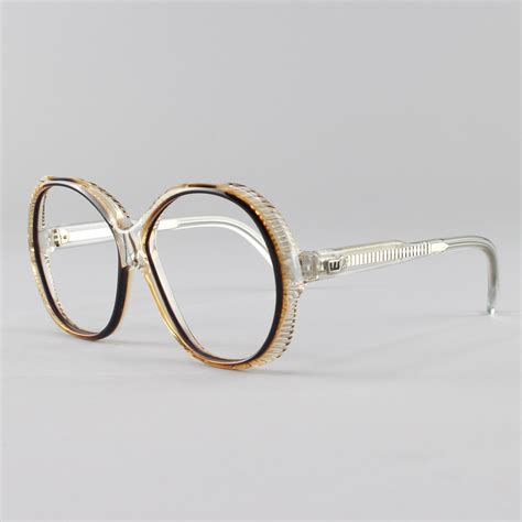vintage eyeglasses oversized round 70s glasses 1970s eyeglass frame deadstock vintage