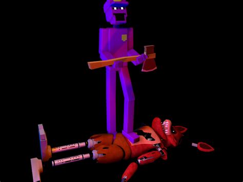 Purple Guy Destroyed Foxy By We1dan On Deviantart