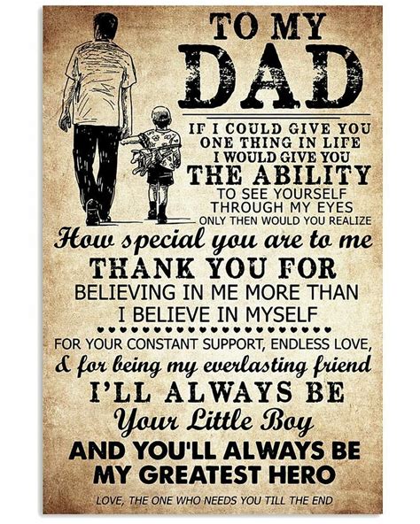 To My Dad If I Could Give You One Thing In Life T For Dad Fathers