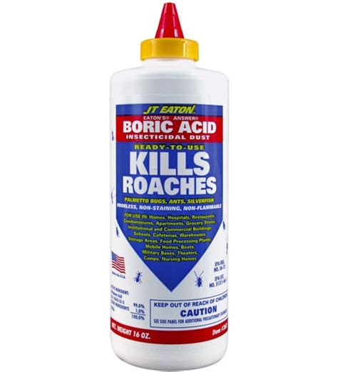 Cockroaches, palmetto bugs, waterbugs, ants (excluding. Boric Acid Powder/ Dust (16oz) | Planet Natural