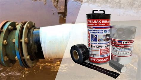 Water & industrial pipe repair products. SylWrap Universal Pipe Repair Kit - Live Leak Pipe Repair
