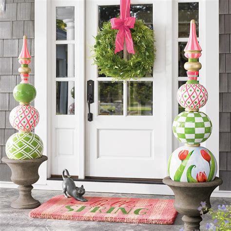 Brighten Your Porch With Grandin Roads Spring Topiaries Exotic Excess