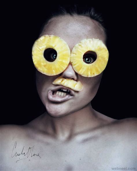 Pineapple Fruit Face Portrait Photography By Cristina Otero 13