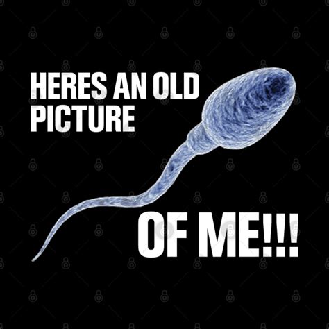 Heres An Old Picture Of Me Sperm Funny T Shirts Sayings Funny T Shirts For Women