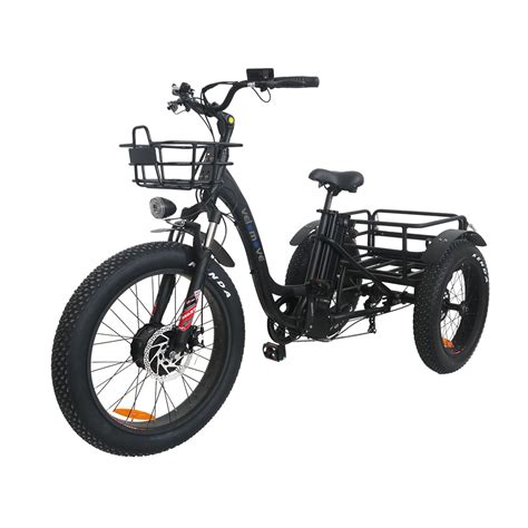 Adult All Terrain Step Thru Fat Tire Electric Trike Tricycles Velomove