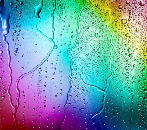 Rainbow Drops Water Hd Wallpaper Peakpx