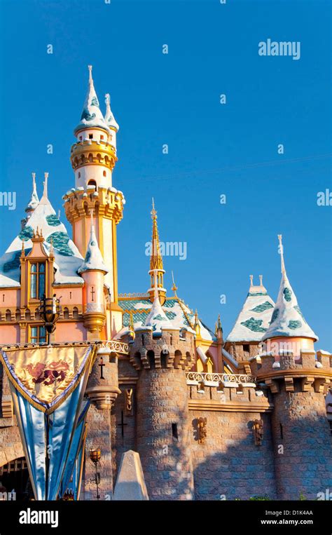 Sleeping Beauty Castle Disneyland Amusement Park Anaheim California