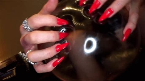 Condom Scratching And Popping With Long Red Fingernails And High Heels Full Clip 1280x720mp4