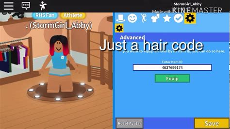 Rhs2 Hair Code Youtube