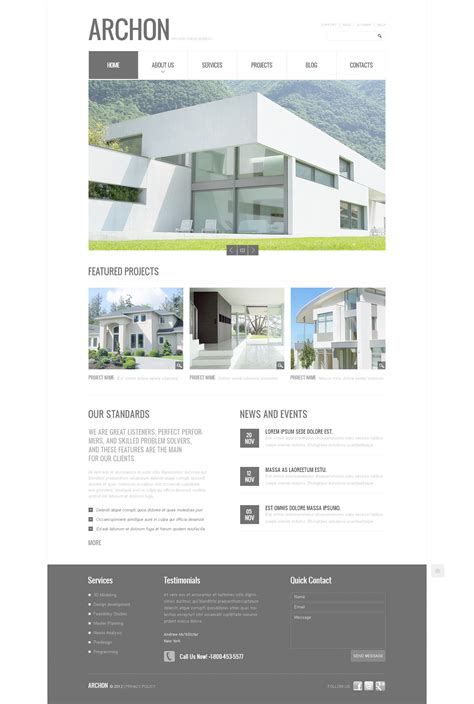 Architecture Psd Template 57422