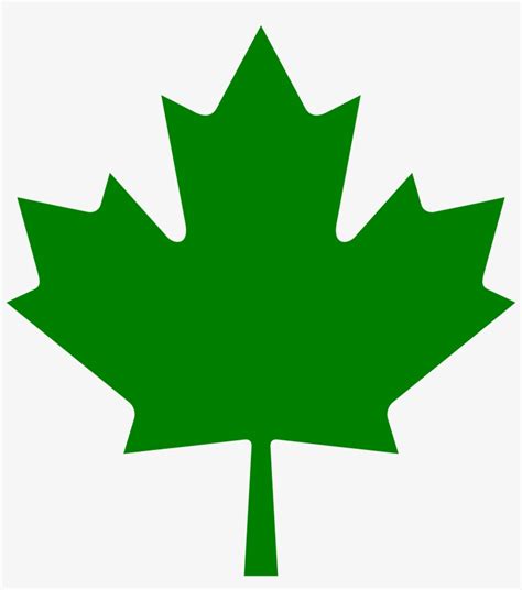 Open Canadian Maple Leaf Green Transparent Png 2000x2167 Free