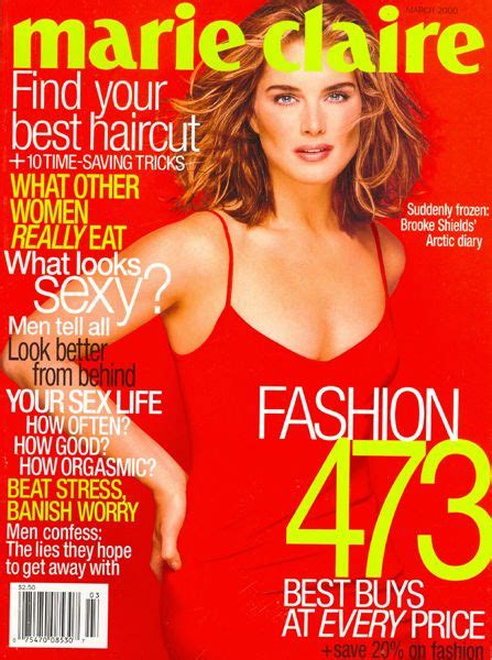 Brooke Shields By Patrick Demarchelier For Marie Claire March 2000