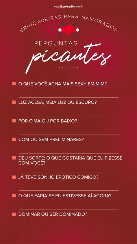 Brincadeiras Para Casal: Perguntas
