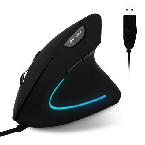 Tsv Wired Ergonomic Vertical Mouse Large Ergonomic Computer Mouse High