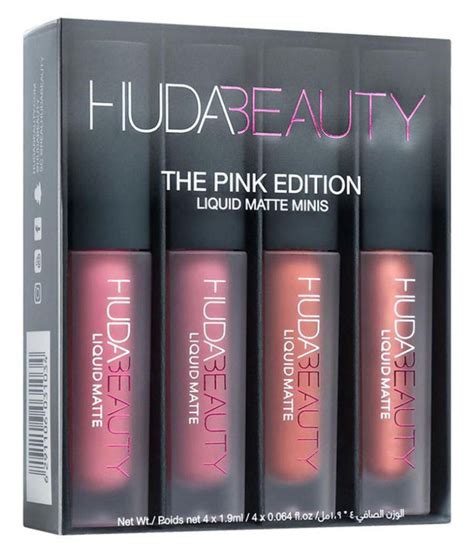 Huda Beauty Imported Pink Collections Liquid Lipstick Minis Pink