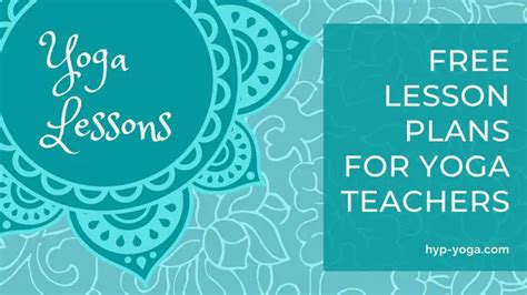 Yoga Class Plans For Teachers Free Yoga Lesson Plans Body Mind