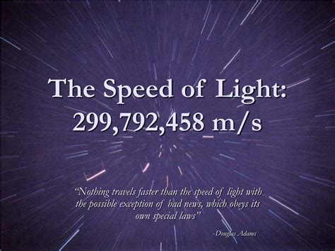 Ppt The Speed Of Light Powerpoint Presentation Free Download Id
