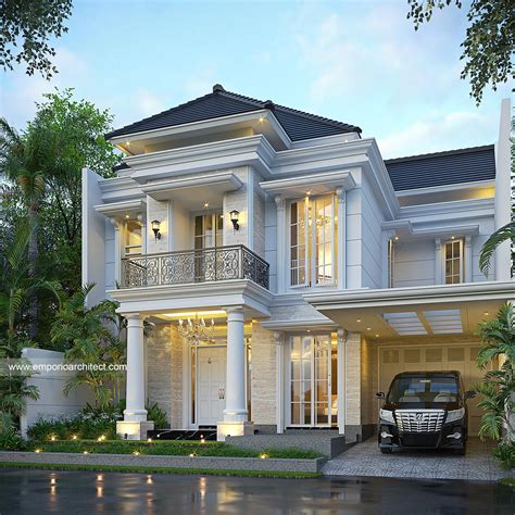Desain Rumah Klasik 2 Lantai Bapak GND Di Solo Tampak Depan 28936