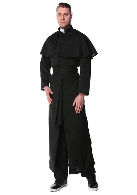 Halloween Costumes Adult Mens Costume European Religious Men Priest Christian Missionary Uniform