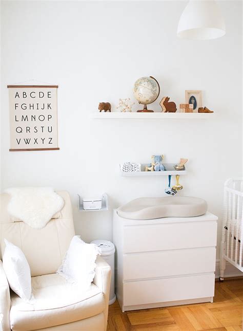 White Nursery With Wood Accents Inspired By This White Nursery