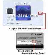 Credit Card Verification Number Images