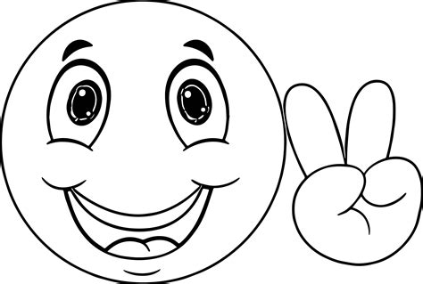 Smile Emoji Coloring Pages Wickedgoodcause